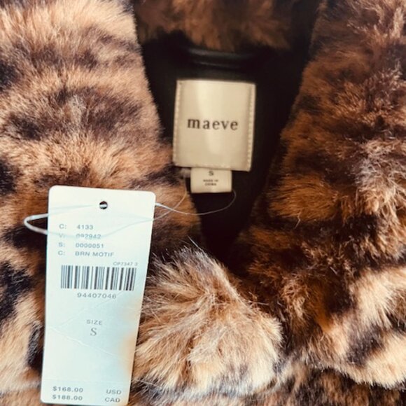 Anthropologie Faux-Fur Leopard Jacket - Picture 7 of 11